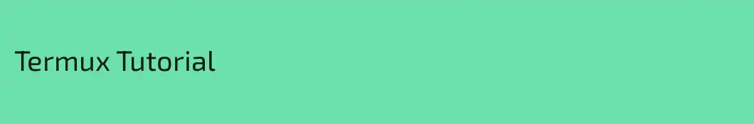 Termux Tutorial